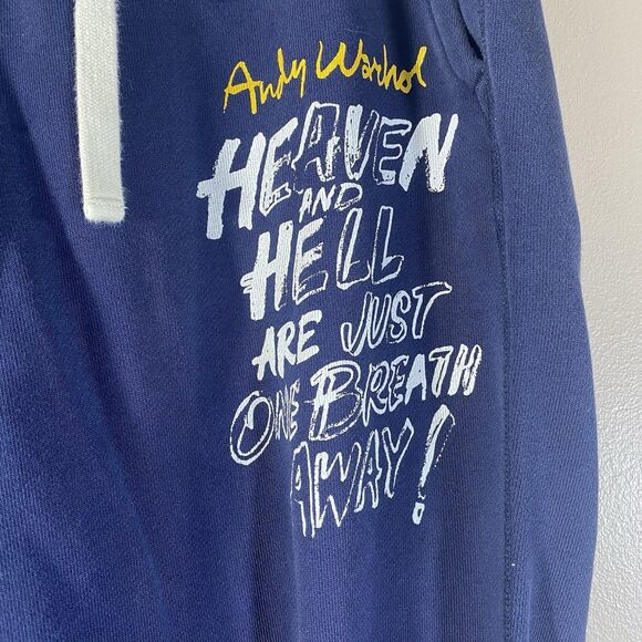 Andy Warhol X SPRZNY Jogger Sweatpants Size Large Heaven and Hell MOMA NYC - Picture 2 of 16